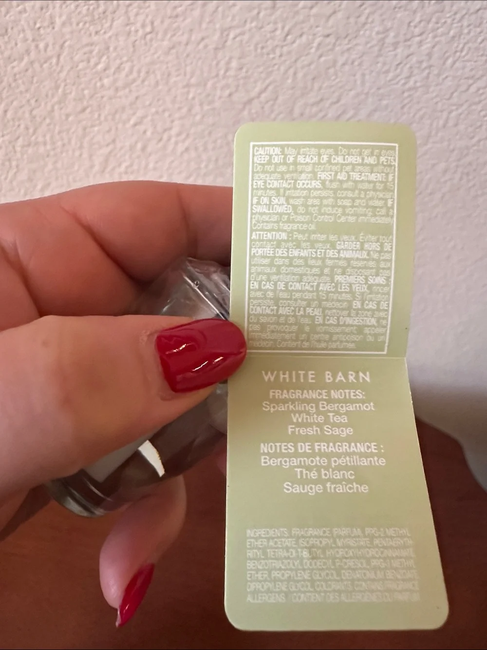 Wallflowers White Tea & Sage Fragrance Refill - Light Green Label